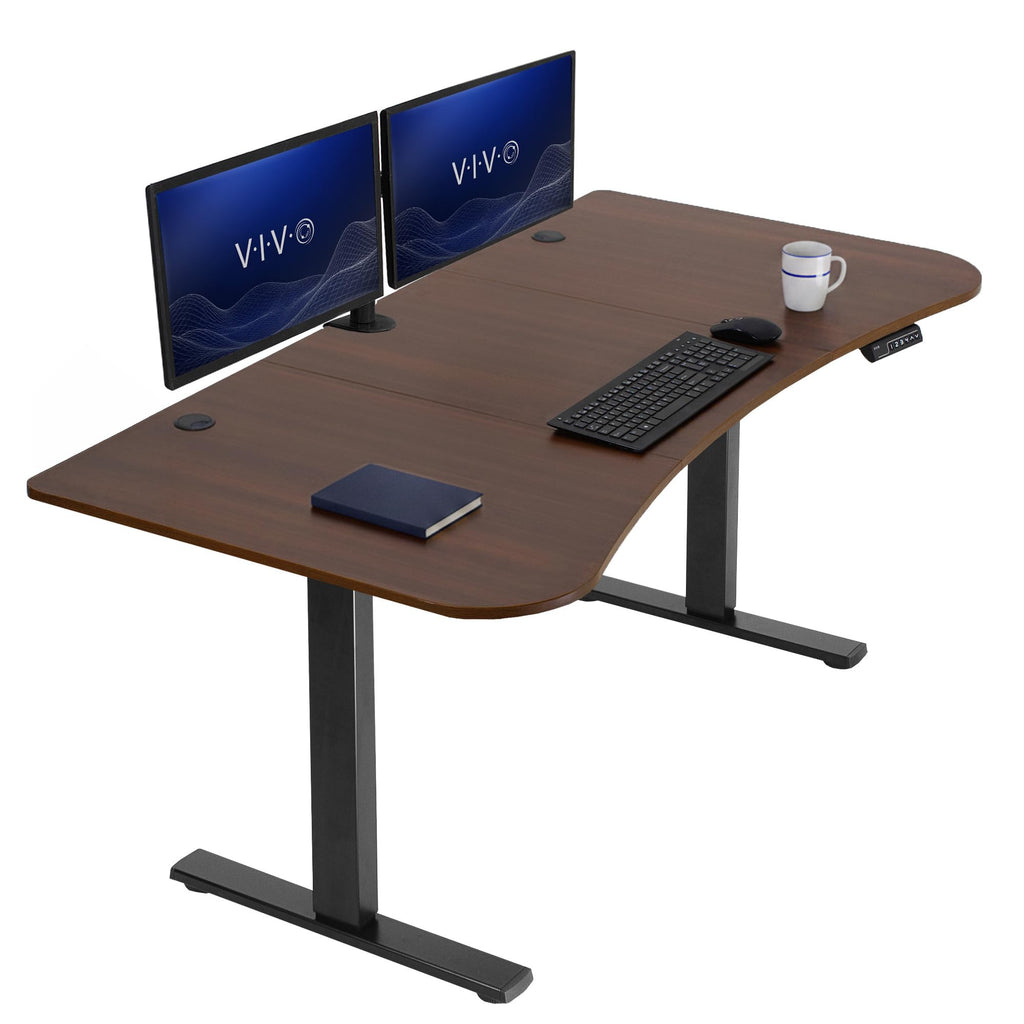 VIVO Electric Standing Desk Workstation, Memory Controller Height Adjustment, 1B Series