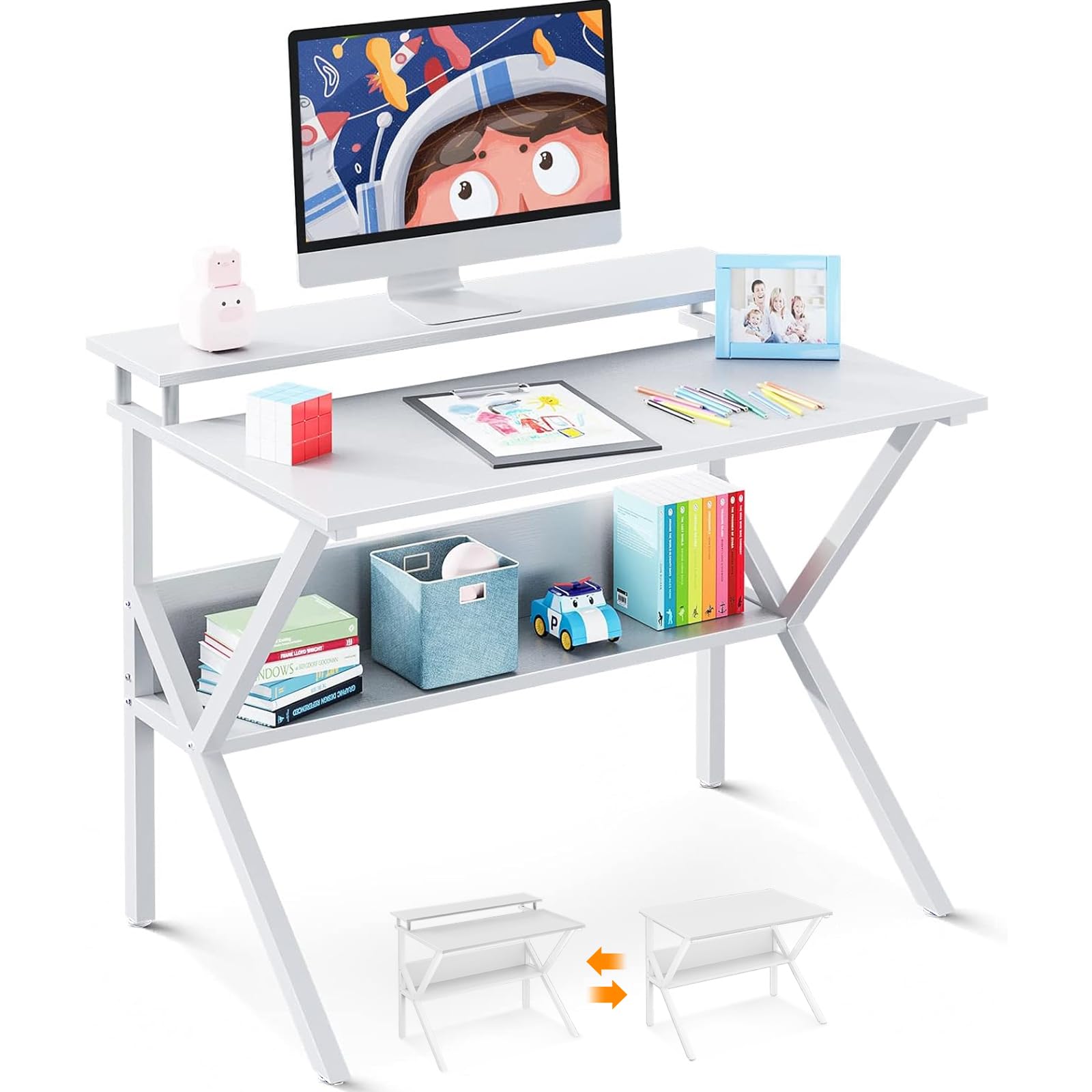 ODK Small Desk 27.5 and 39 Inch
