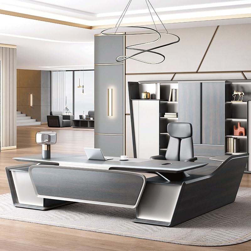 Wide Executive Office Desk with Spacious Desktop