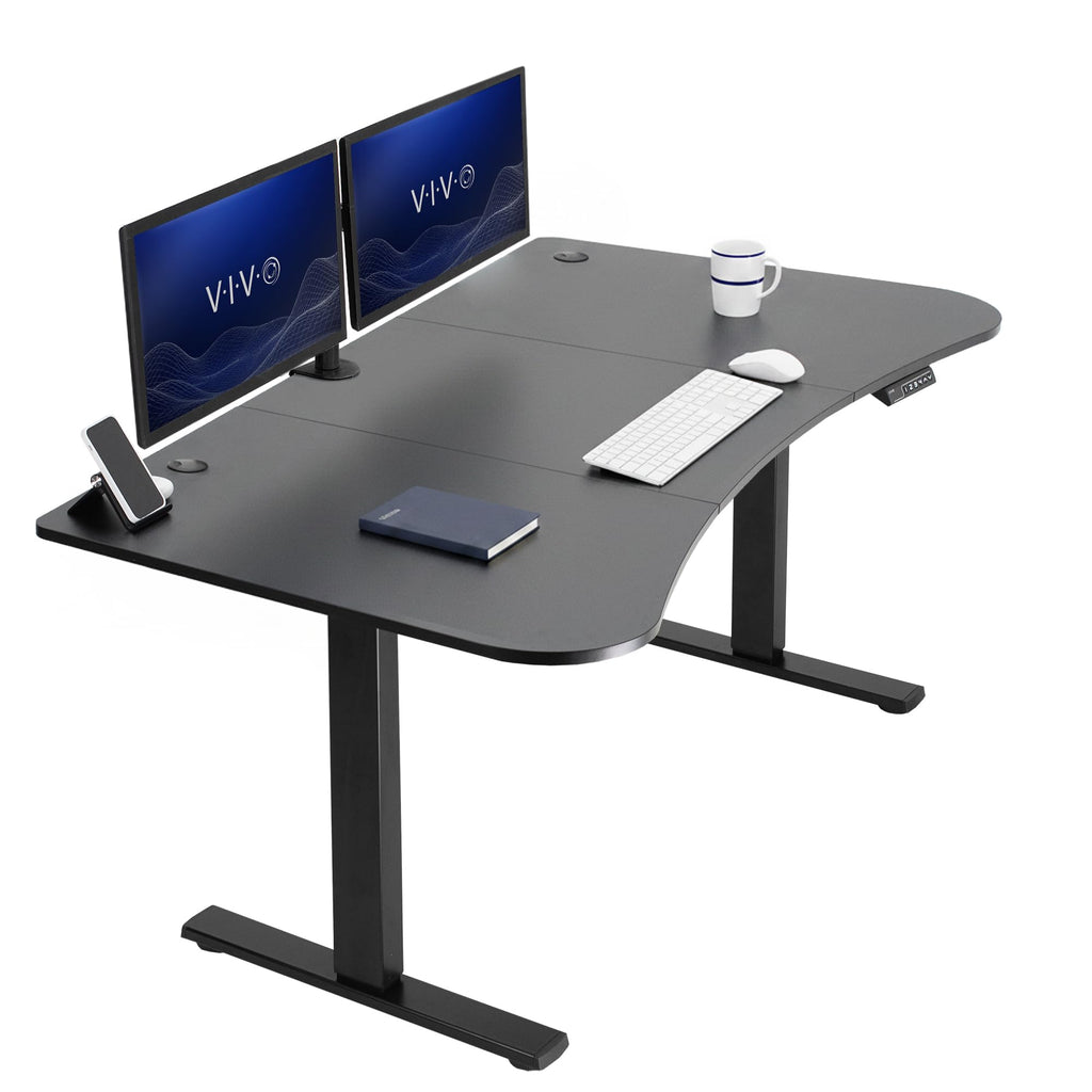 VIVO Electric Standing Desk Workstation, Memory Controller Height Adjustment, 1B Series