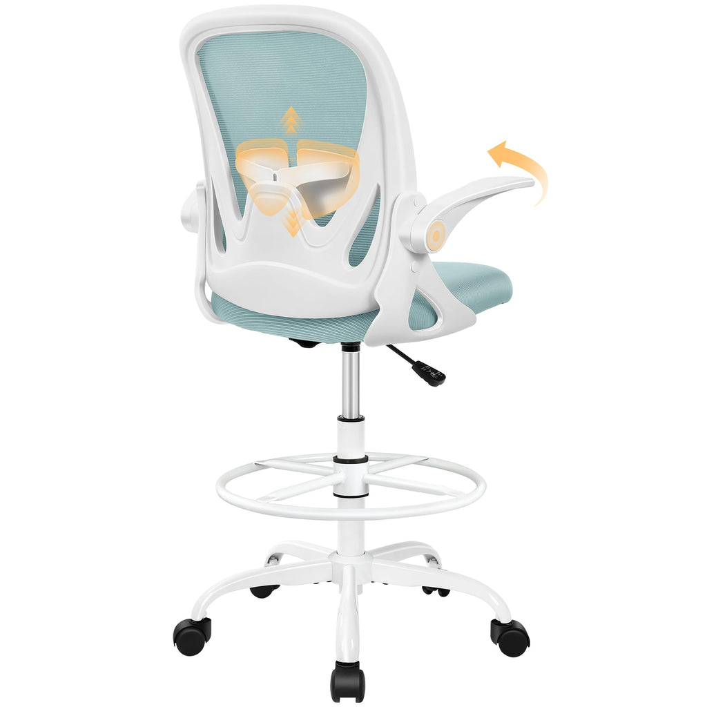 Primy Drafting Chair Tall Office Chair with Flip-up Armrests PR934-Z