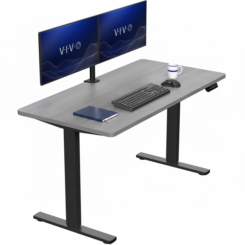VIVO Electric Standing Desk Workstation, Memory Controller Height Adjustment, 1B Series