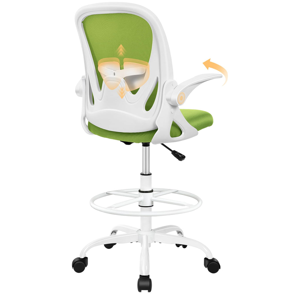 Primy Drafting Chair Tall Office Chair with Flip-up Armrests PR934-Z