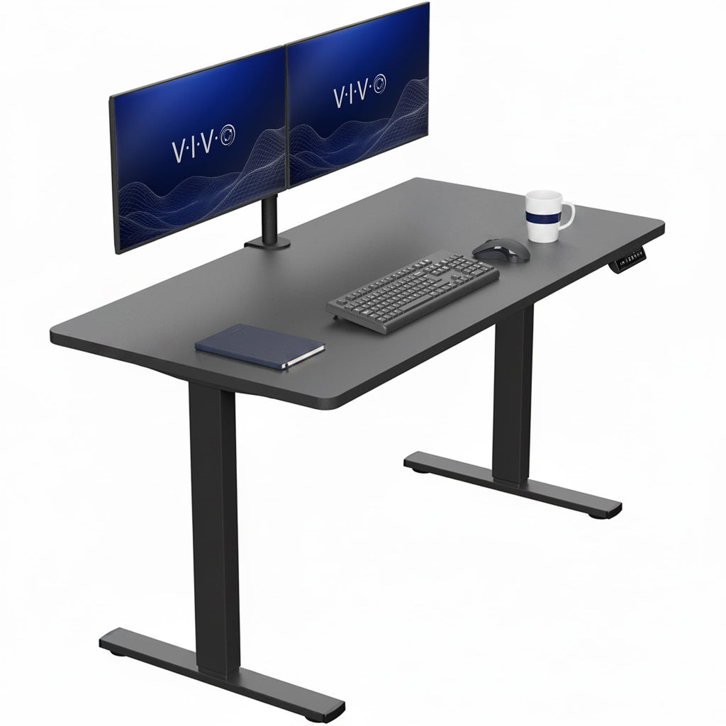 VIVO Electric Standing Desk Workstation, Memory Controller Height Adjustment, 1B Series