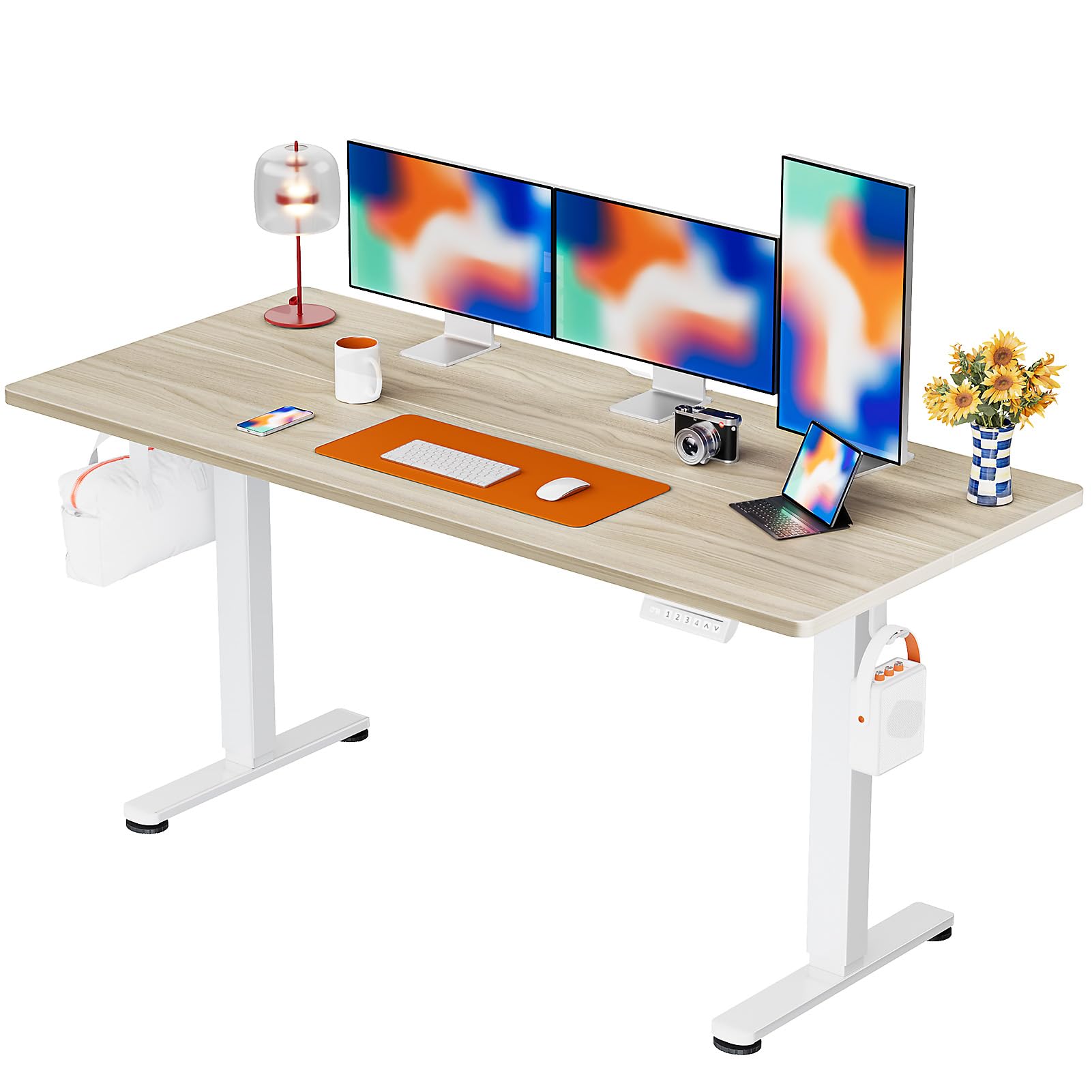 ErGear Height Adjustable Electric Standing Desk, Sit Stand up Desk, Memory Computer Home Office Desk