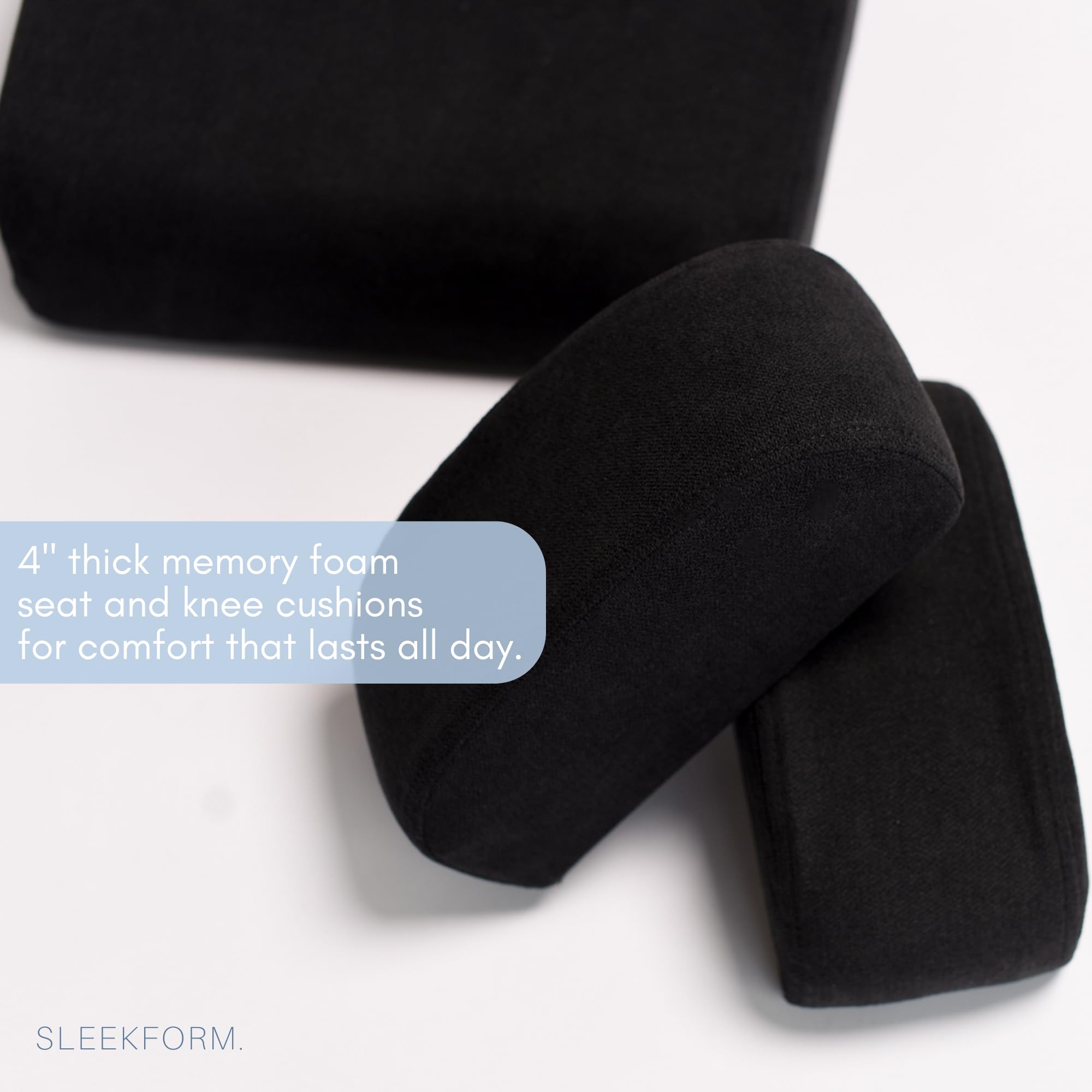 Sleekform Ergonomic Kneeling Chair - Home Office Rocking Desk Stool for Active Sitting