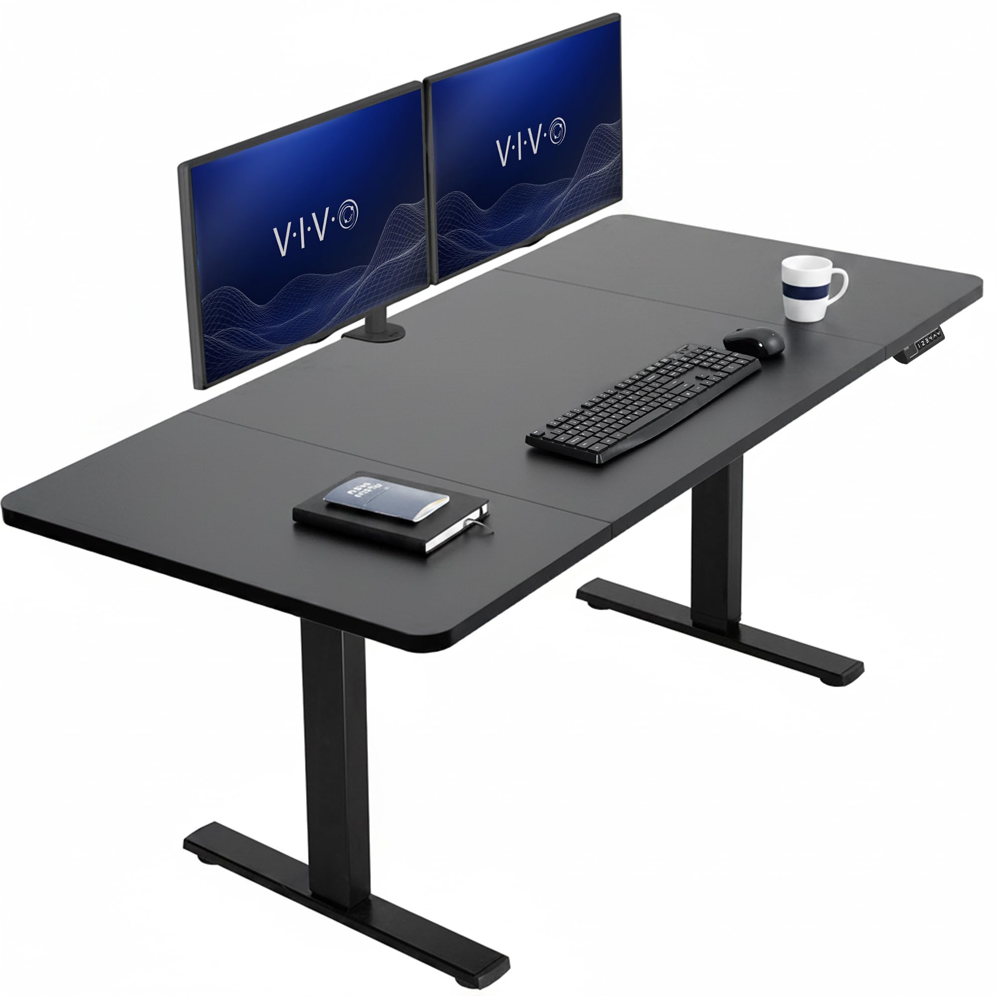 VIVO Electric Standing Desk Workstation, Memory Controller Height Adjustment, 1B Series