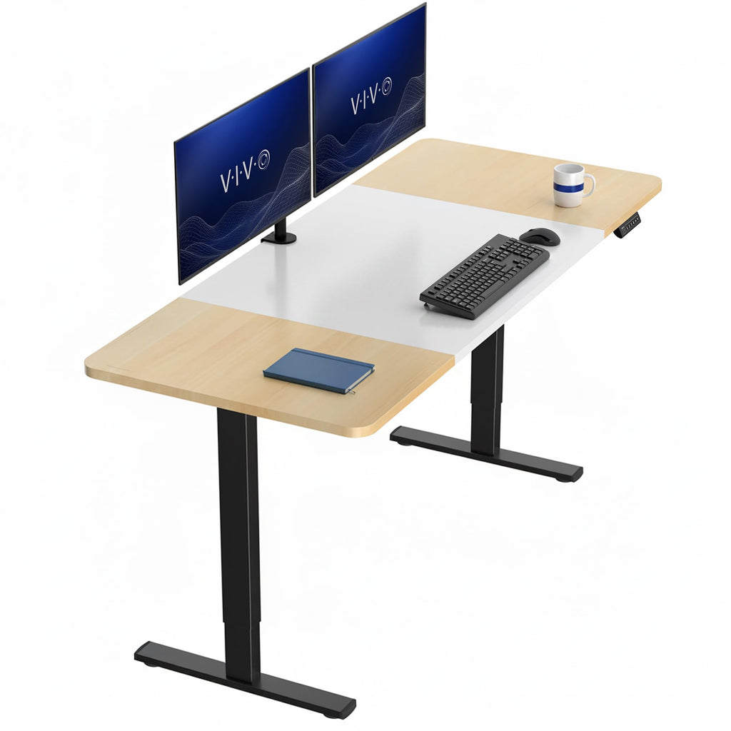 VIVO Electric Standing Desk Workstation, Memory Controller Height Adjustment, 1B Series