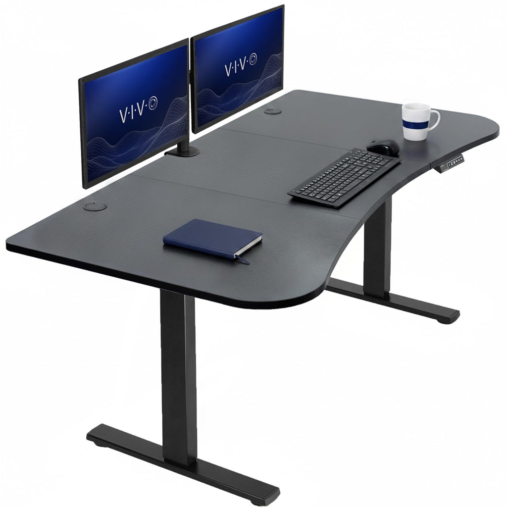 VIVO Electric Standing Desk Workstation, Memory Controller Height Adjustment, 1B Series