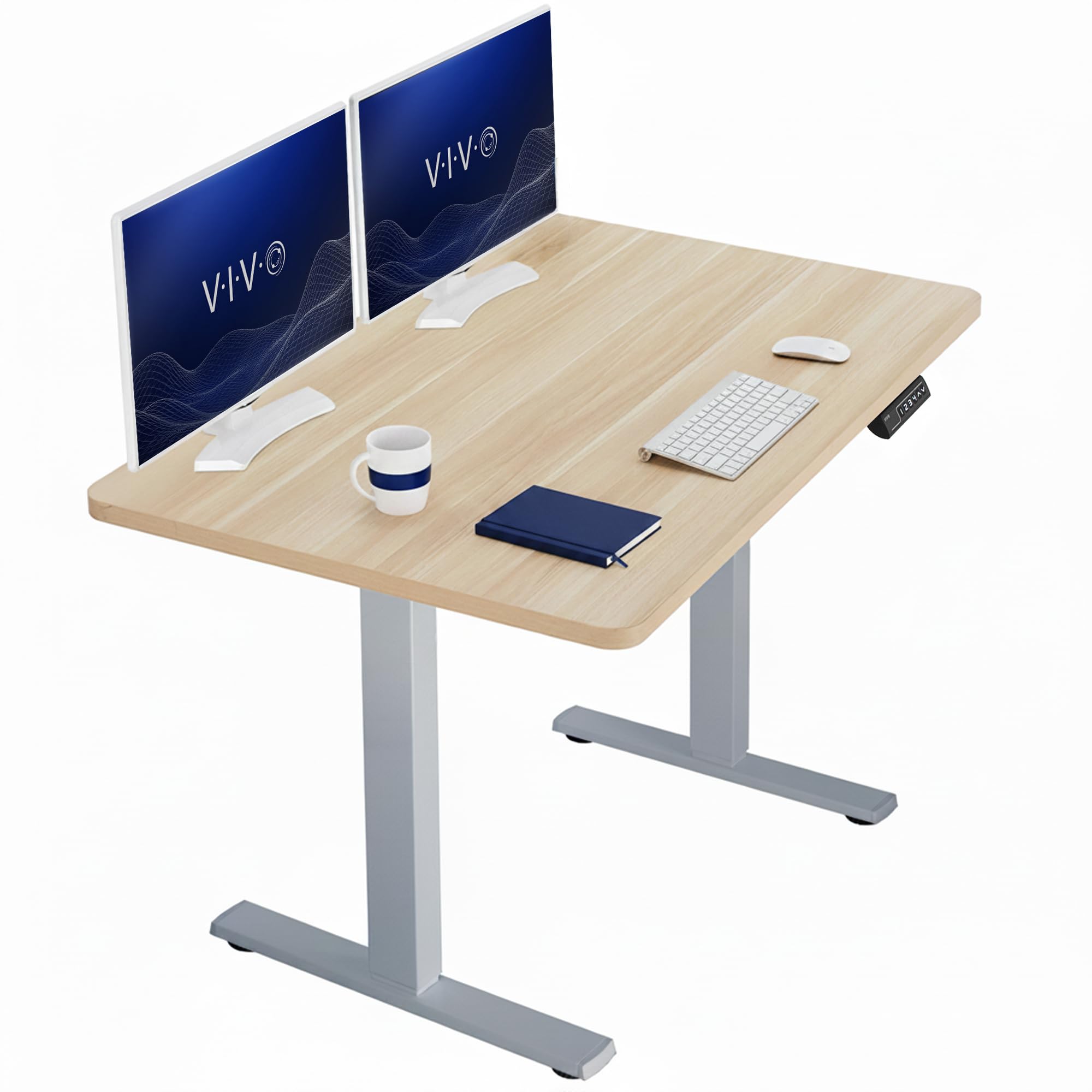 VIVO Electric Standing Desk Workstation, Memory Controller Height Adjustment, 1B Series