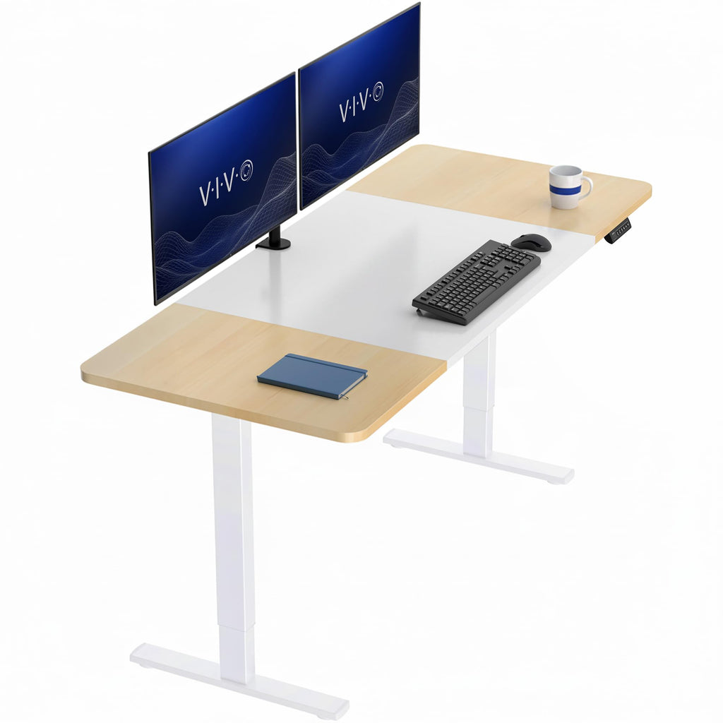 VIVO Electric Standing Desk Workstation, Memory Controller Height Adjustment, 1B Series