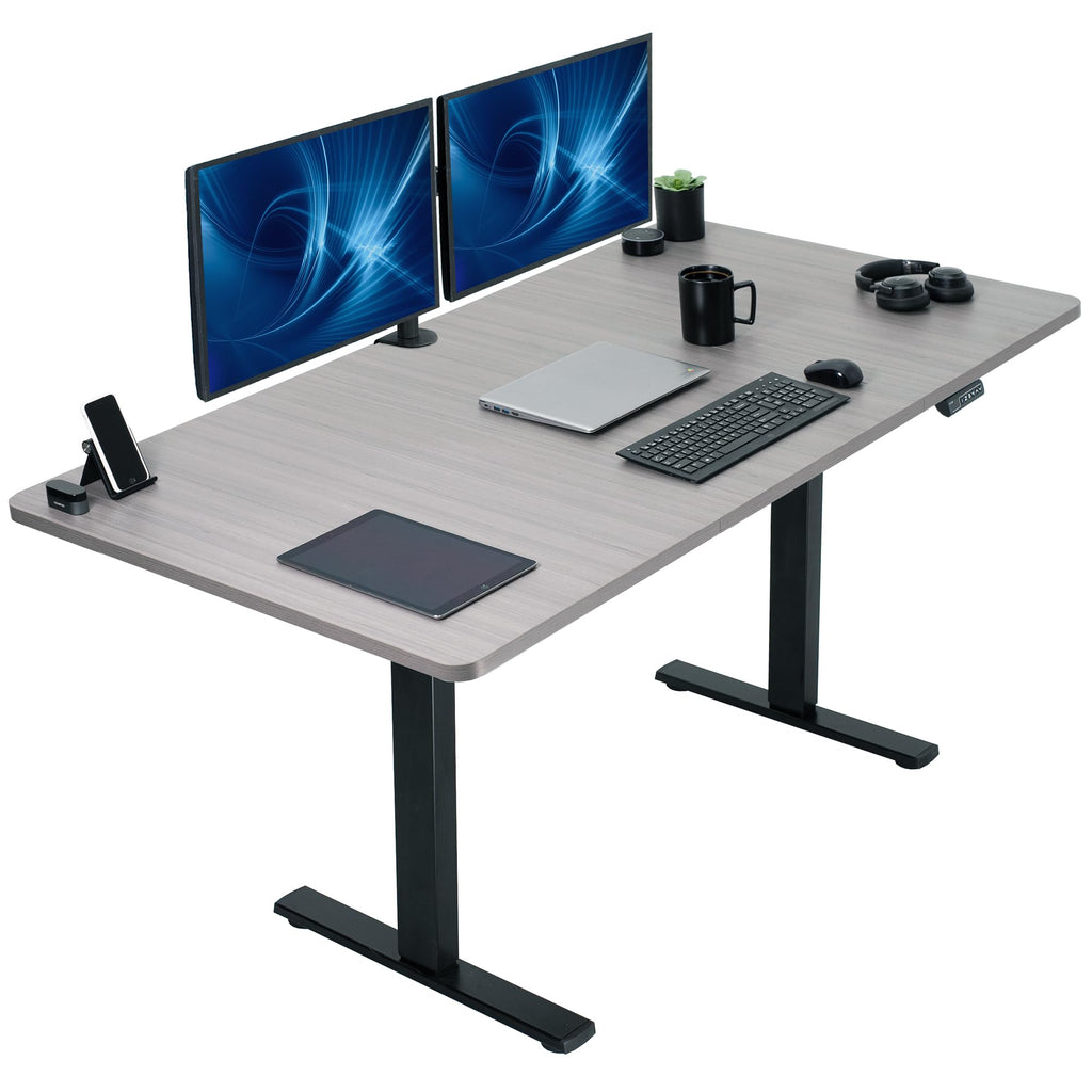 VIVO Electric Standing Desk Workstation, Memory Controller Height Adjustment, 1B Series