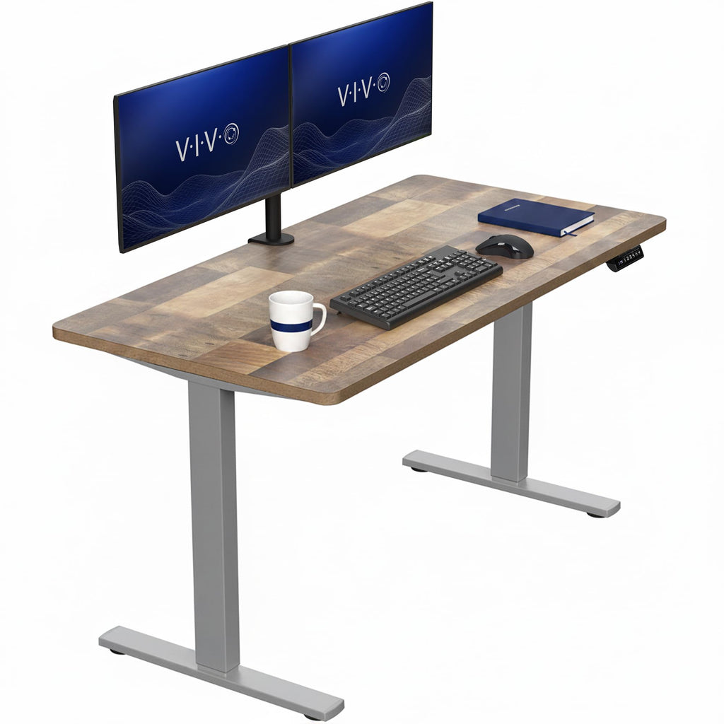 VIVO Electric Standing Desk Workstation, Memory Controller Height Adjustment, 1B Series