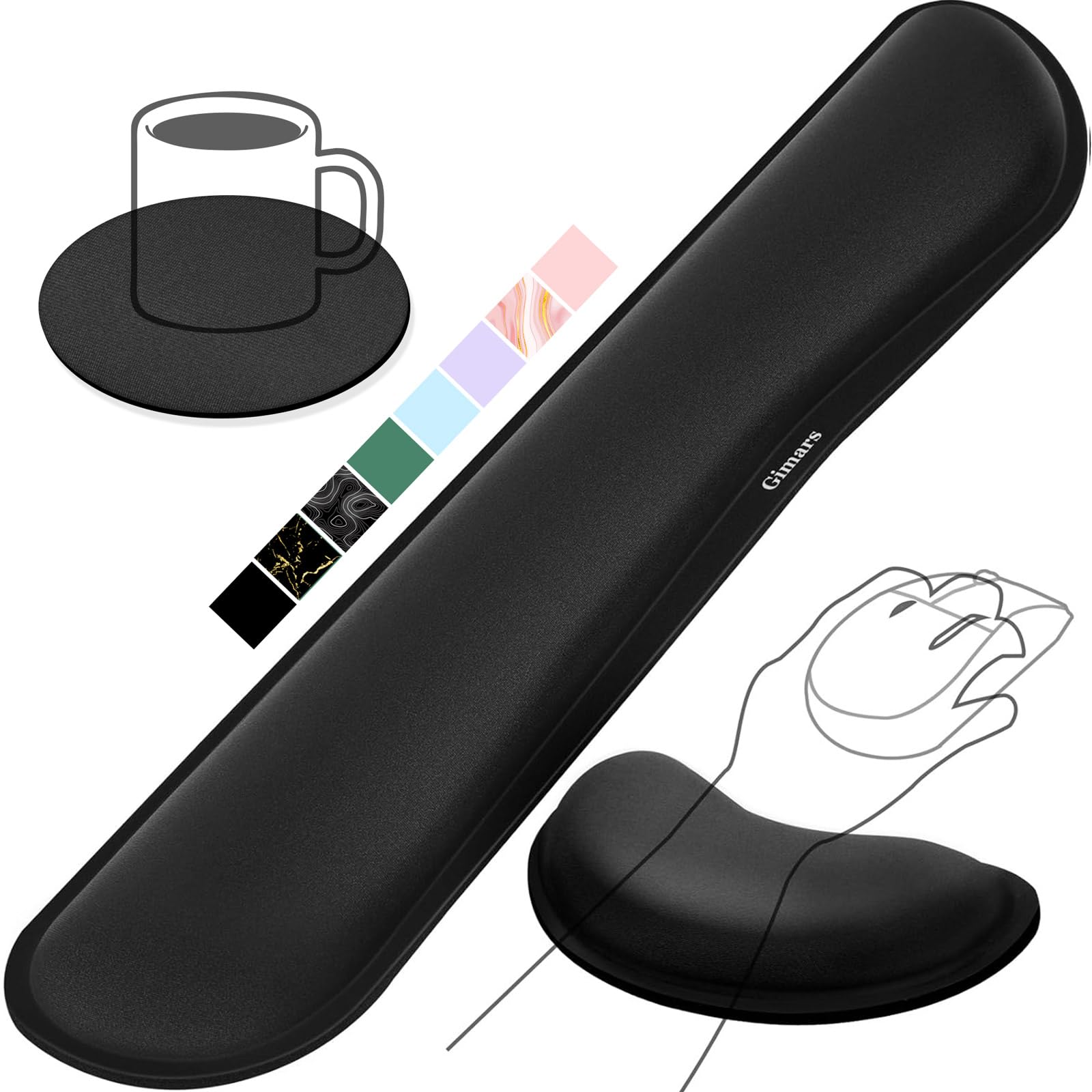 Gimars Keyboard Wrist Rest Set