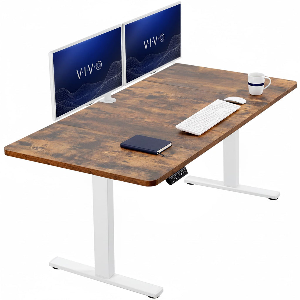 VIVO Electric Standing Desk Workstation, Memory Controller Height Adjustment, 1B Series