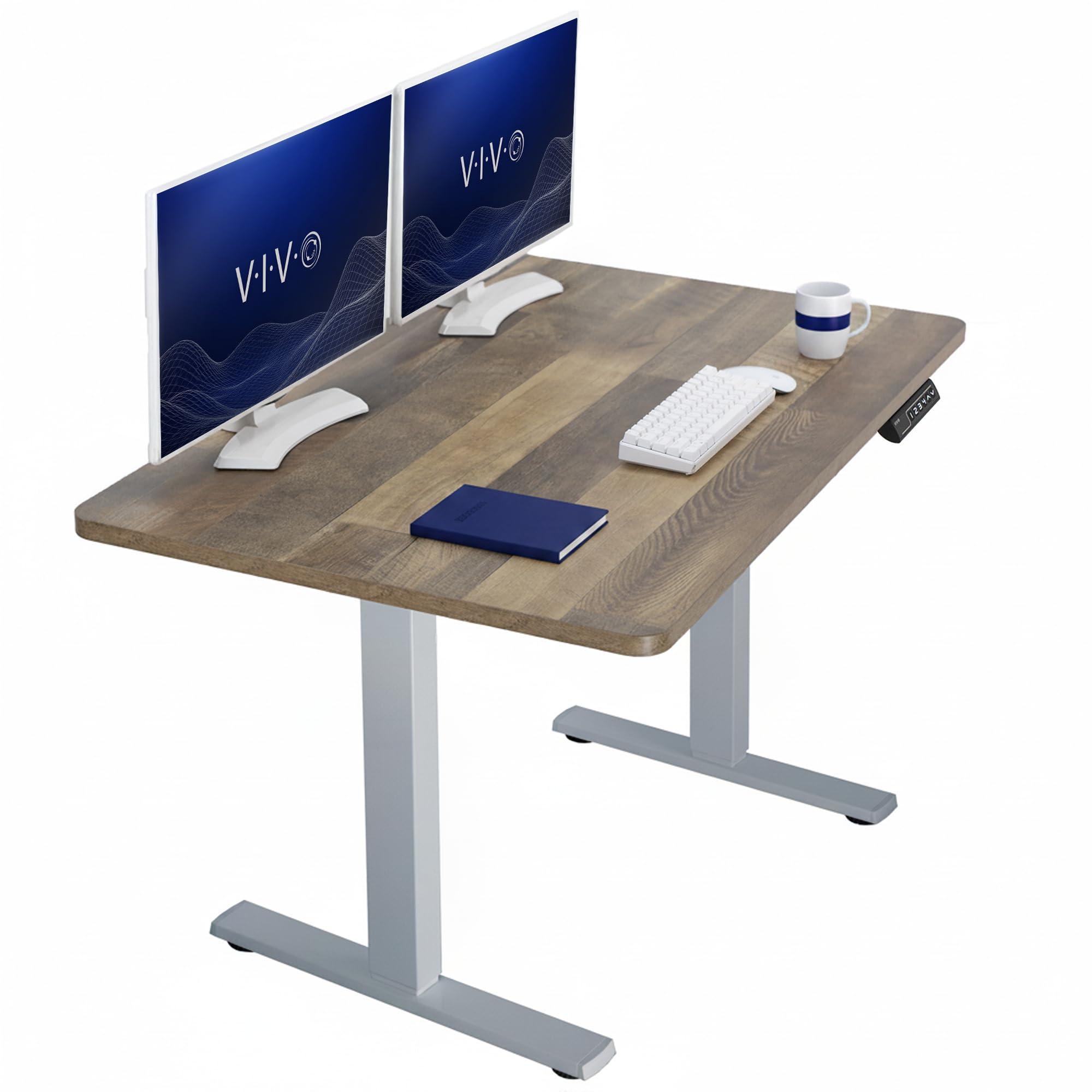 VIVO Electric Standing Desk Workstation, Memory Controller Height Adjustment, 1B Series