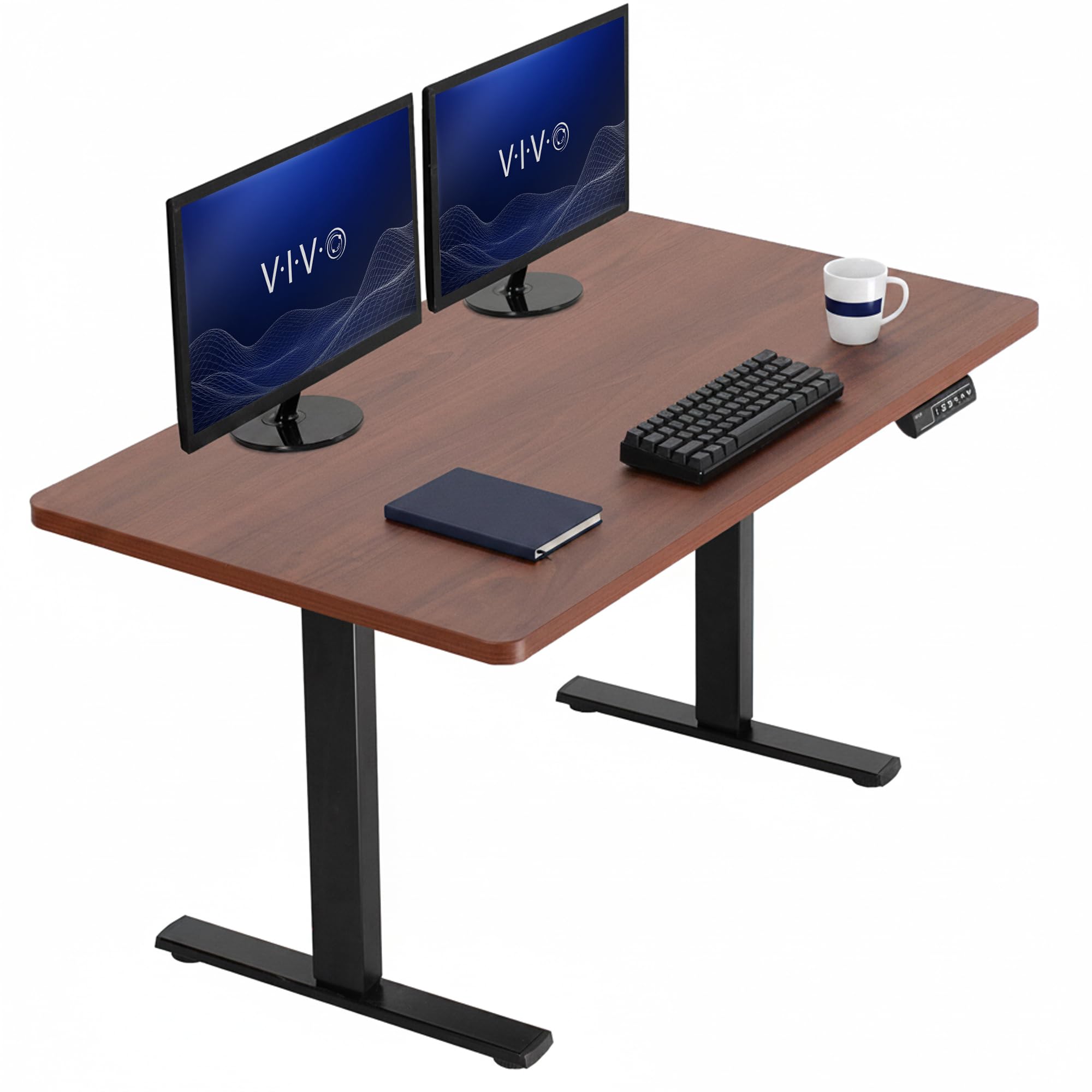 VIVO Electric Standing Desk Workstation, Memory Controller Height Adjustment, 1B Series