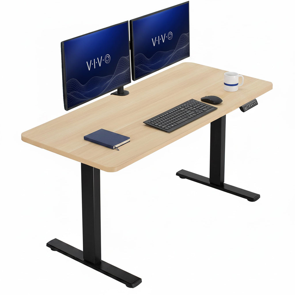 VIVO Electric Standing Desk Workstation, Memory Controller Height Adjustment, 1B Series