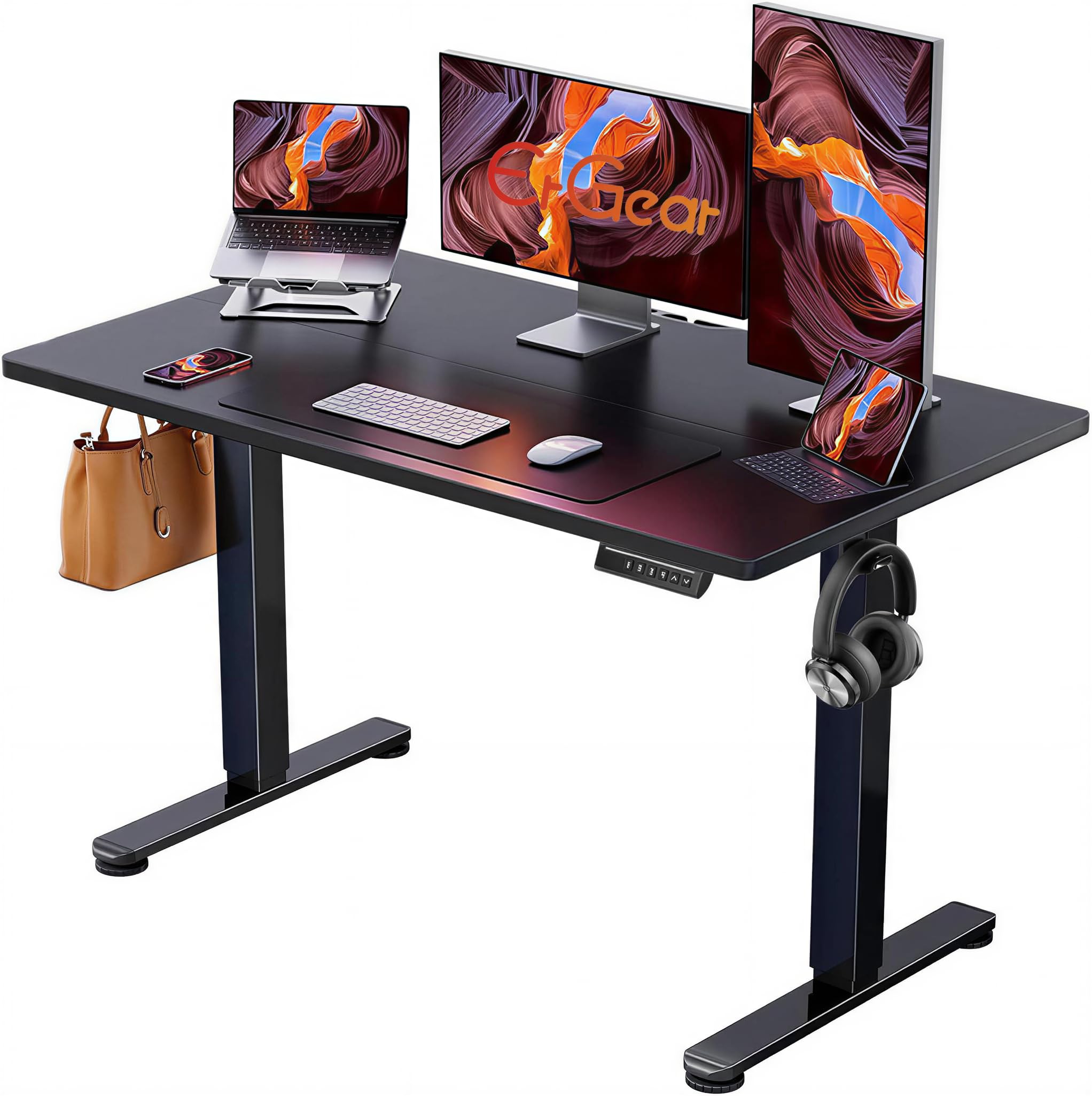ErGear Height Adjustable Electric Standing Desk, Sit Stand up Desk, Memory Computer Home Office Desk