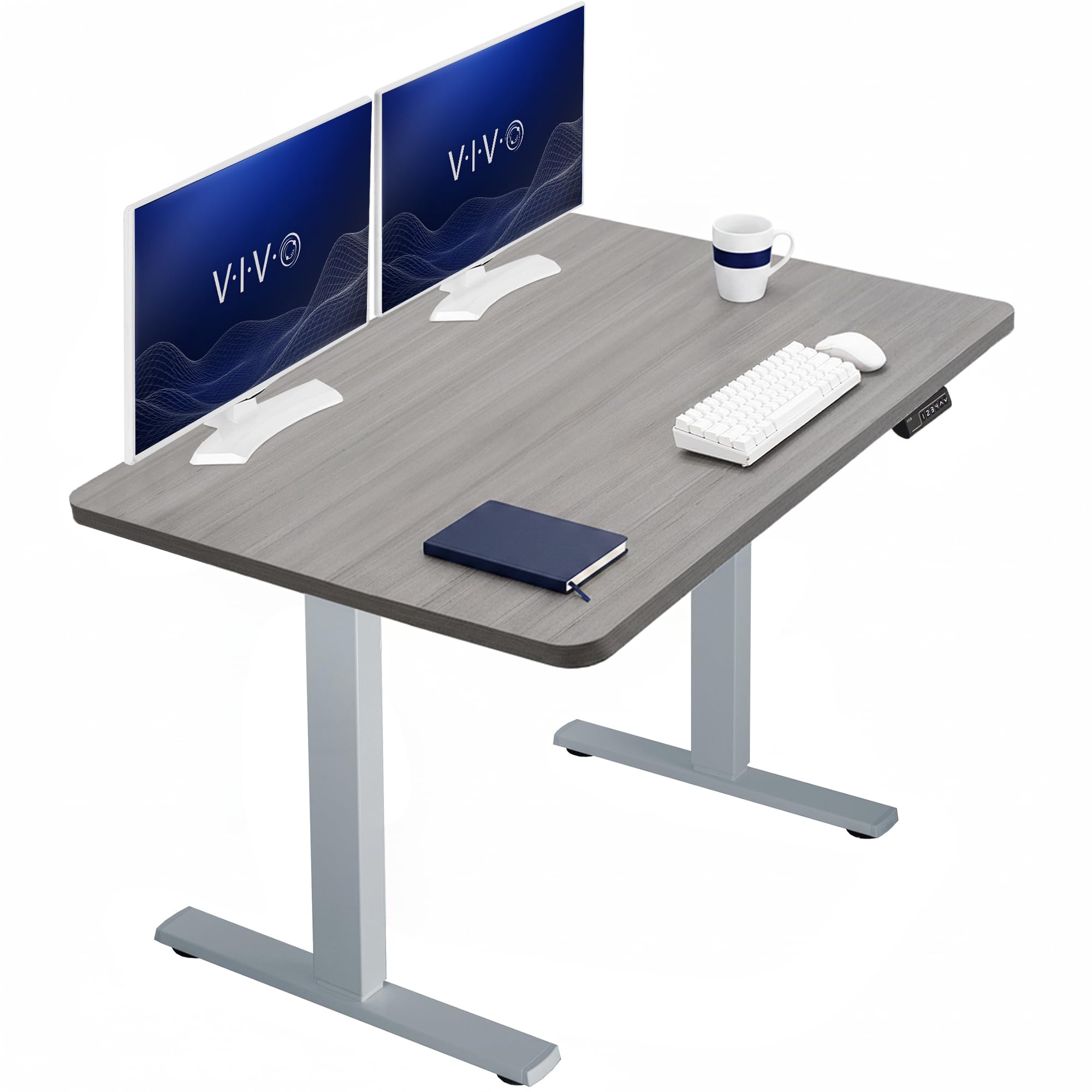 VIVO Electric Standing Desk Workstation, Memory Controller Height Adjustment, 1B Series