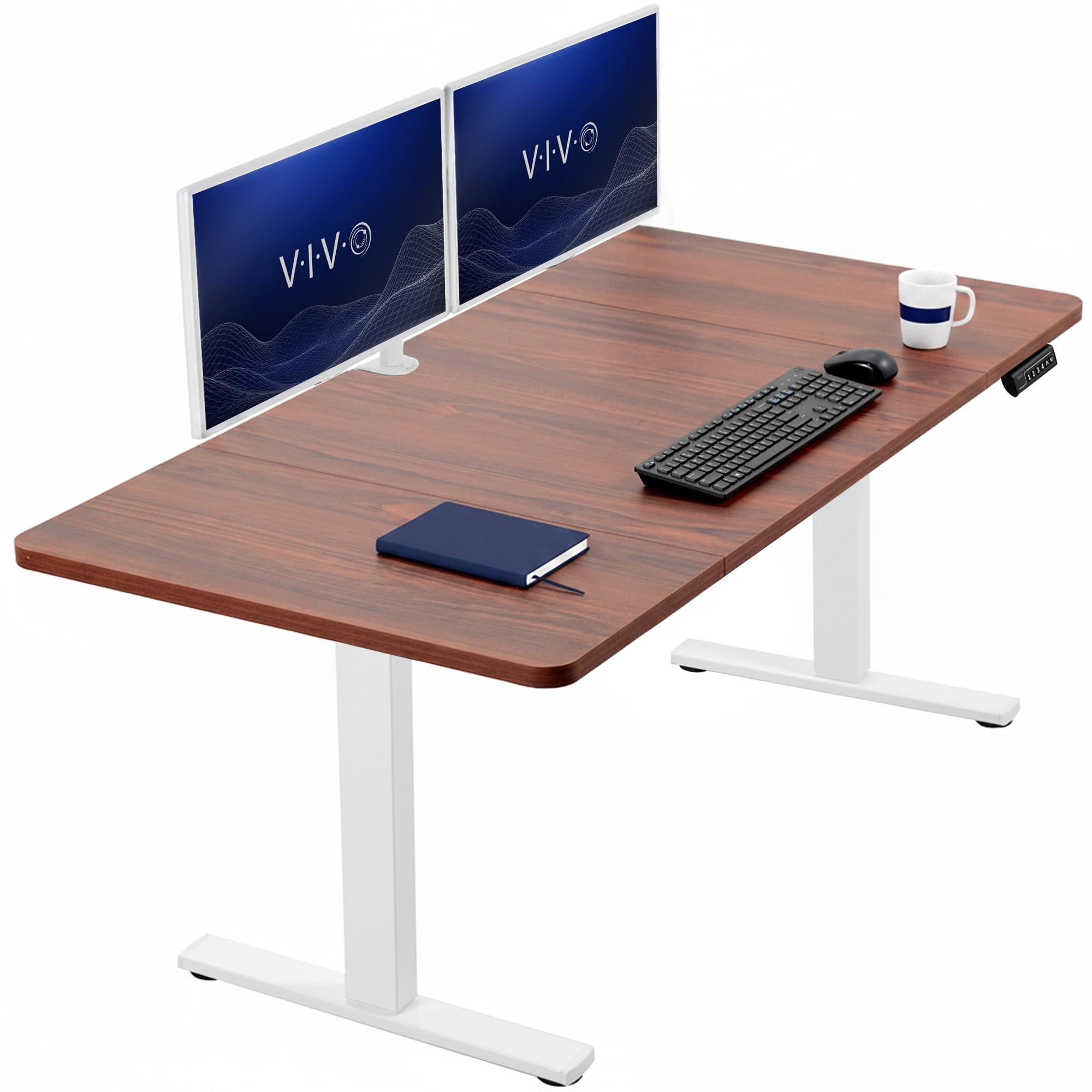 VIVO Electric Standing Desk Workstation, Memory Controller Height Adjustment, 1B Series