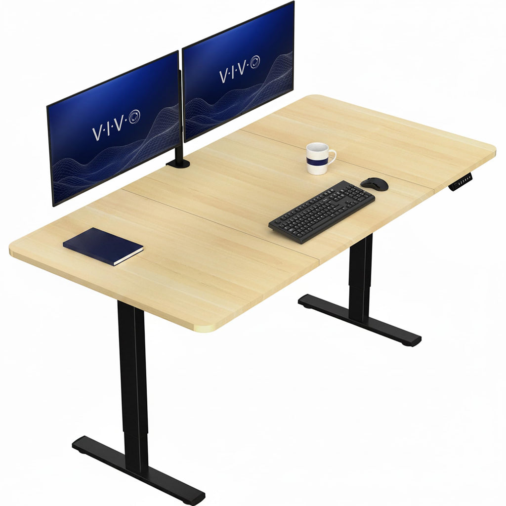 VIVO Electric Standing Desk Workstation, Memory Controller Height Adjustment, 1B Series
