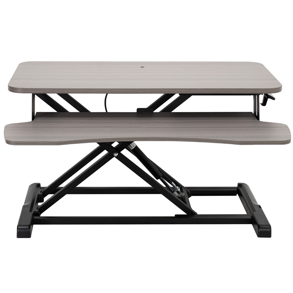 VIVO Desk Converter, K Series, Height Adjustable Sit to Stand Riser, Dual Monitor and Laptop Workstation with Wide Keyboard Tray