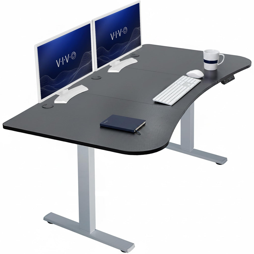 VIVO Electric Standing Desk Workstation, Memory Controller Height Adjustment, 1B Series