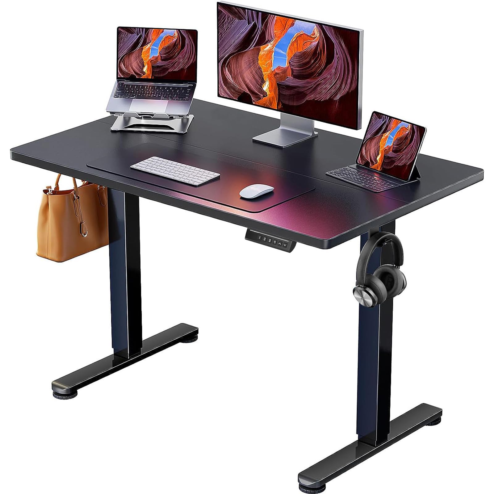 ErGear Height Adjustable Electric Standing Desk, Sit Stand up Desk, Memory Computer Home Office Desk