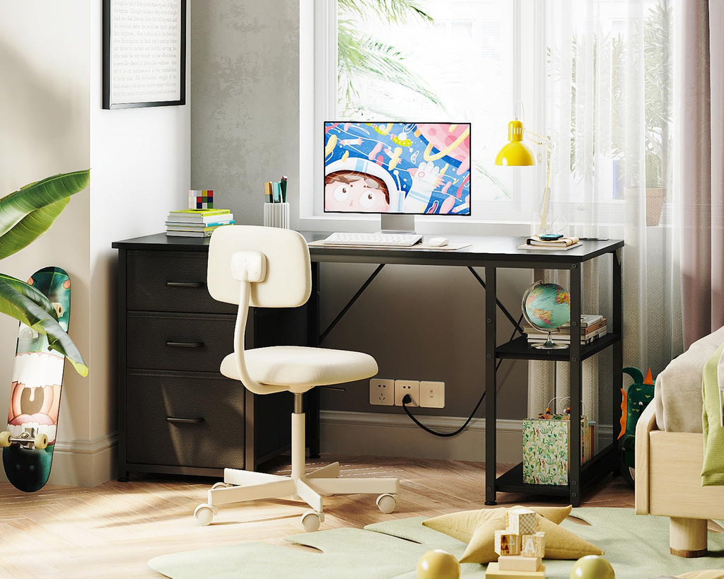 AODK Computer Desk with 3 Drawers