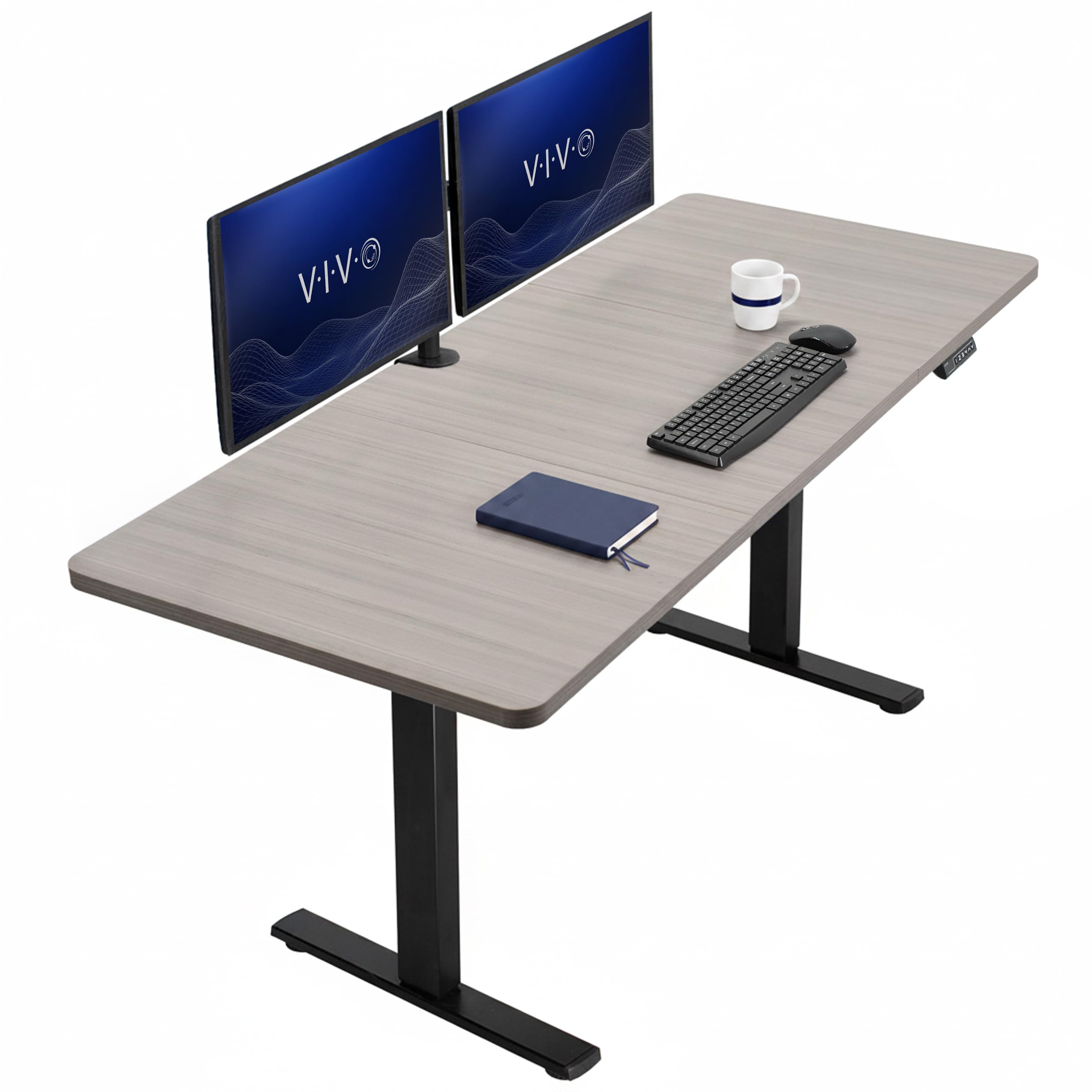 VIVO Electric Standing Desk Workstation, Memory Controller Height Adjustment, 1B Series