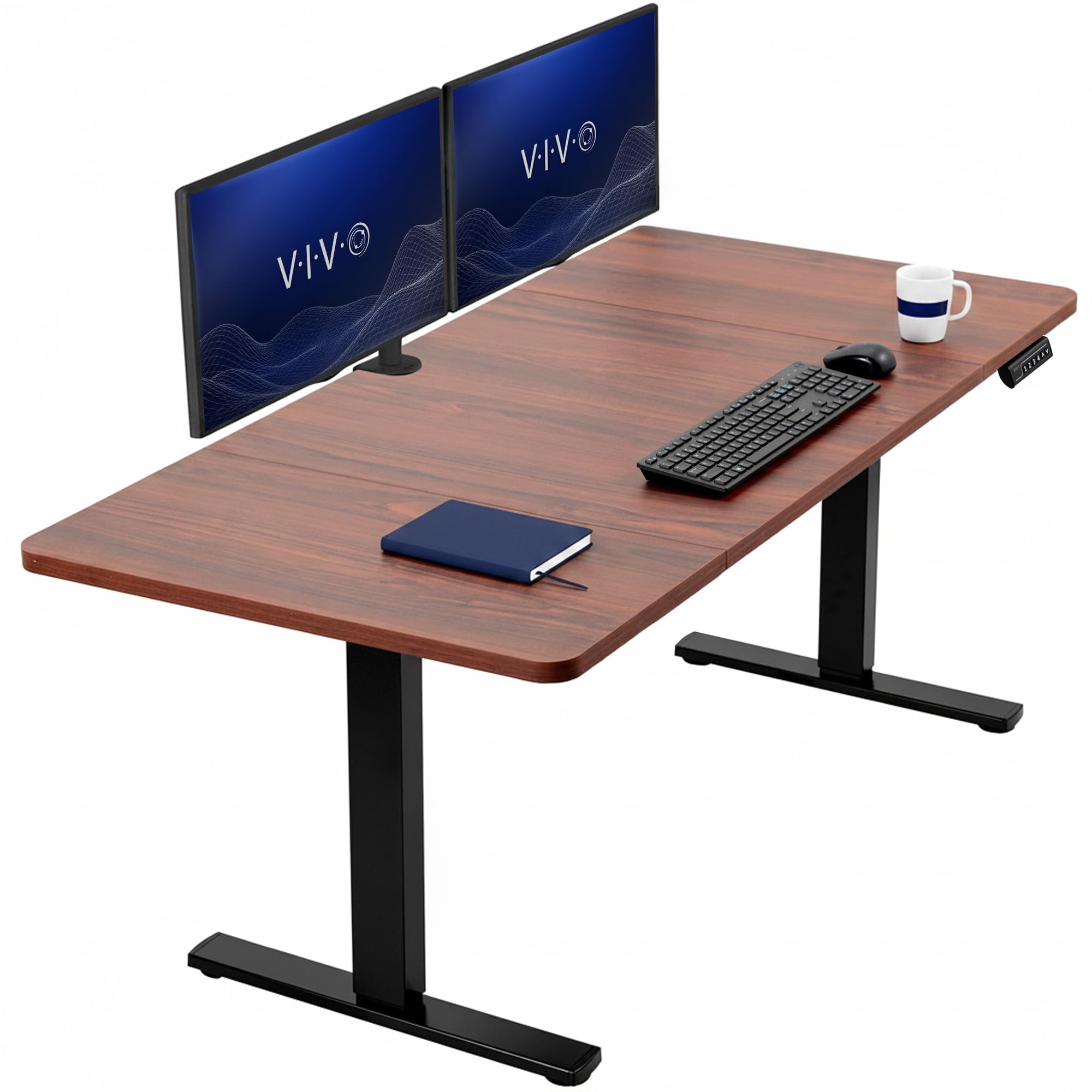 VIVO Electric Standing Desk Workstation, Memory Controller Height Adjustment, 1B Series