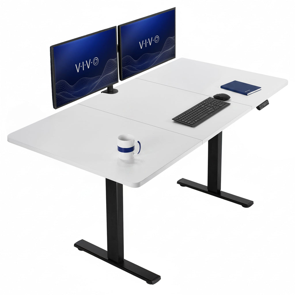 VIVO Electric Standing Desk Workstation, Memory Controller Height Adjustment, 1B Series