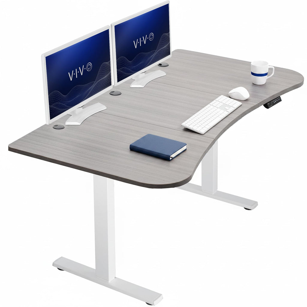 VIVO Electric Standing Desk Workstation, Memory Controller Height Adjustment, 1B Series