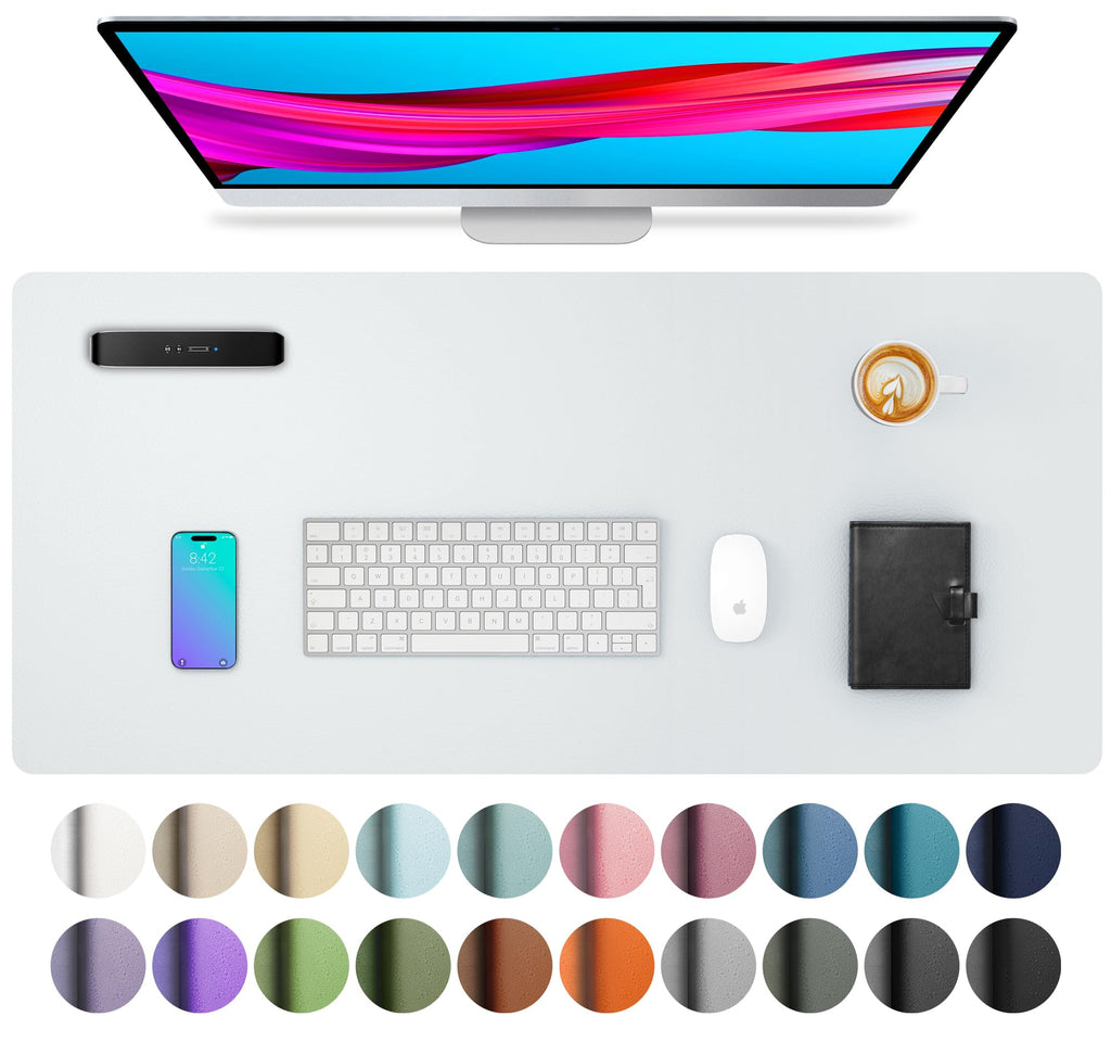 Leather Desk Pad Protector,Mouse Pad,Office Desk Mat,Non-Slip PU Leather Desk Blotter,Laptop Desk Pad,Waterproof Desk Writing Pad for Office and Home