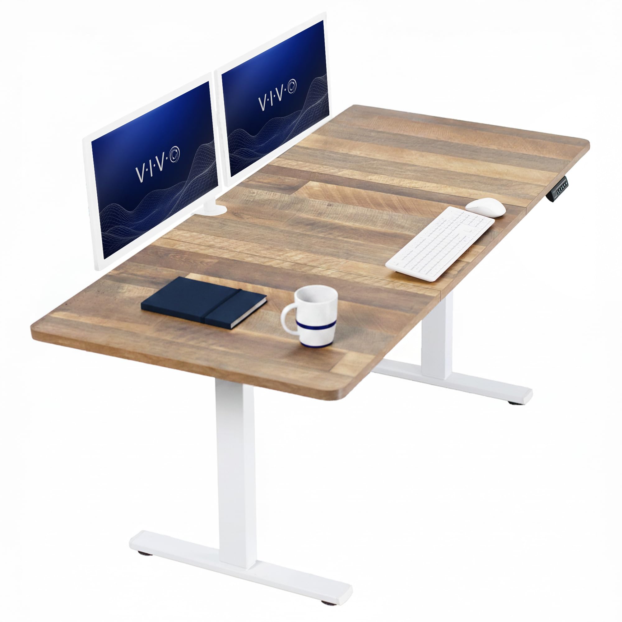 VIVO Electric Standing Desk Workstation, Memory Controller Height Adjustment, 1B Series