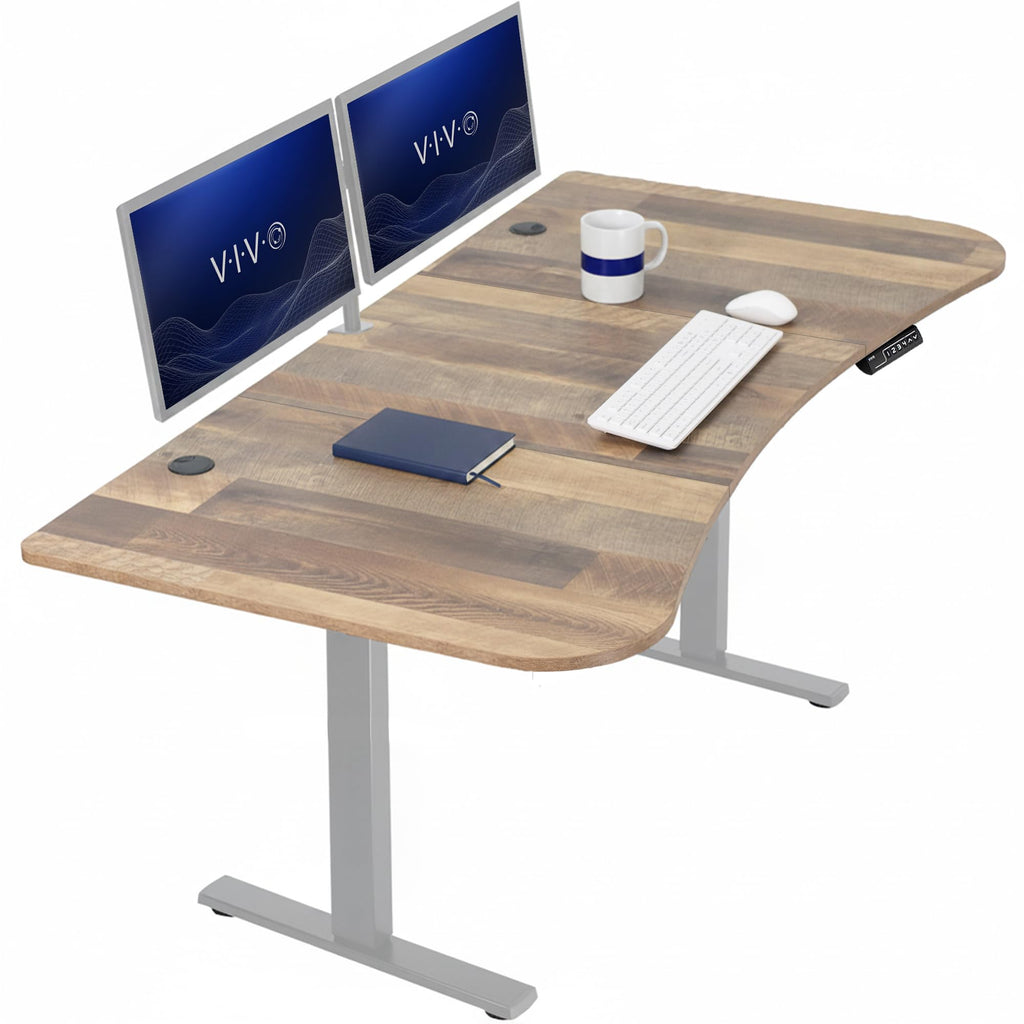 VIVO Electric Standing Desk Workstation, Memory Controller Height Adjustment, 1B Series