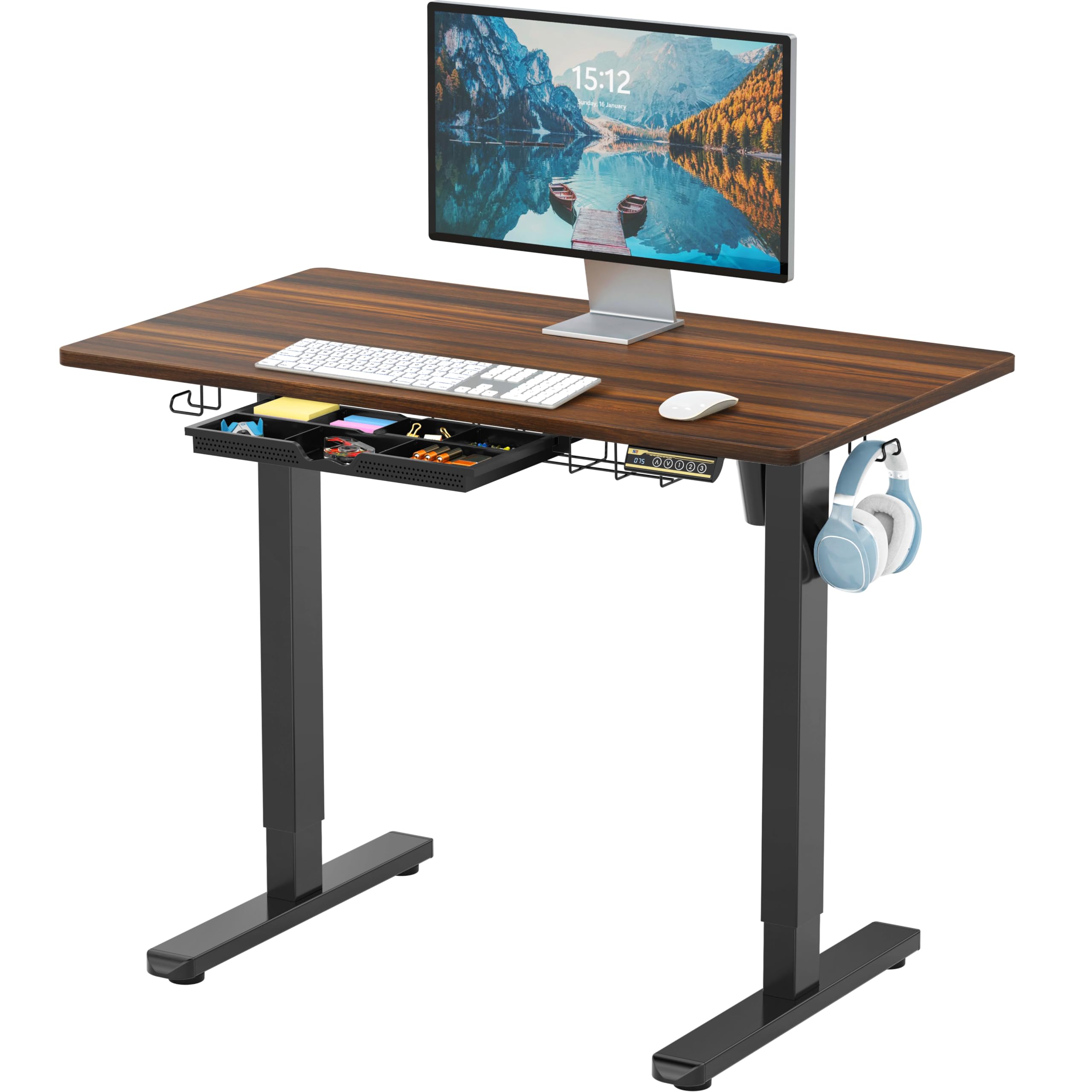 SHW Electric Height Adjustable Standing Desk