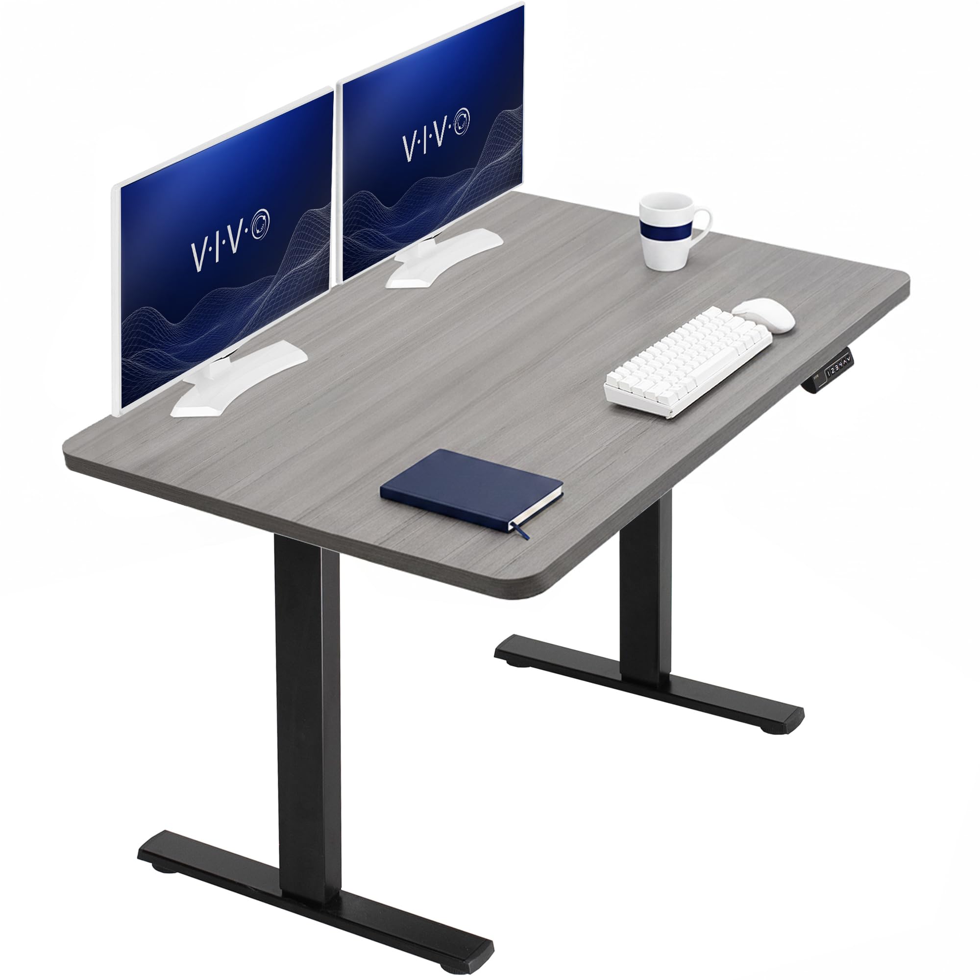 VIVO Electric Standing Desk Workstation, Memory Controller Height Adjustment, 1B Series