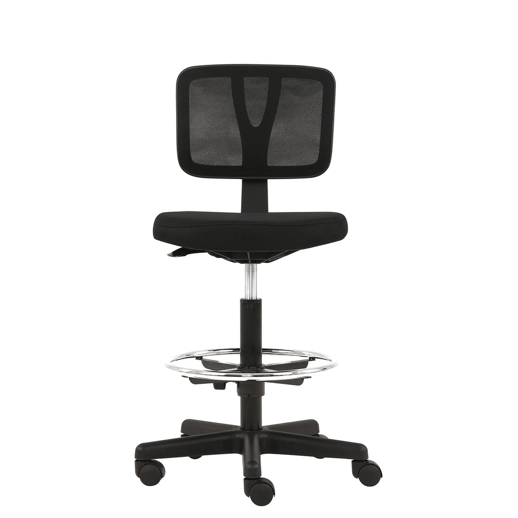 Amazon Basics Mid-Back Mesh Office Drafting Chair Stool