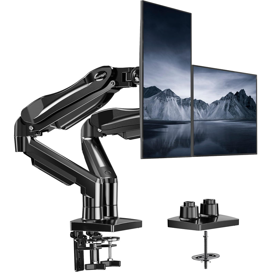 Fully Adjustable Dual Monitor Mount for 13–32-Inch Screens