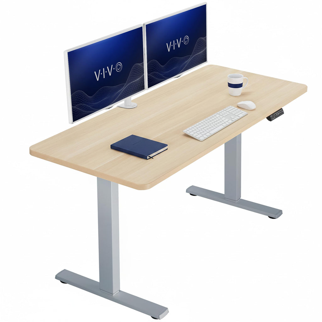 VIVO Electric Standing Desk Workstation, Memory Controller Height Adjustment, 1B Series