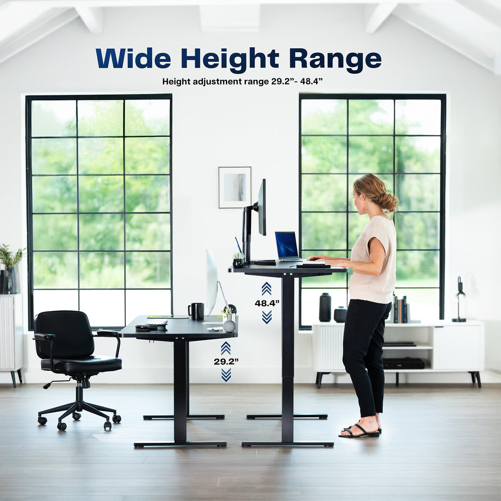 VIVO Electric Standing Desk Workstation, Memory Controller Height Adjustment, 1B Series