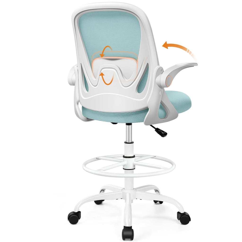 Primy Drafting Chair Tall Office Chair with Flip-up Armrests PR934-Z
