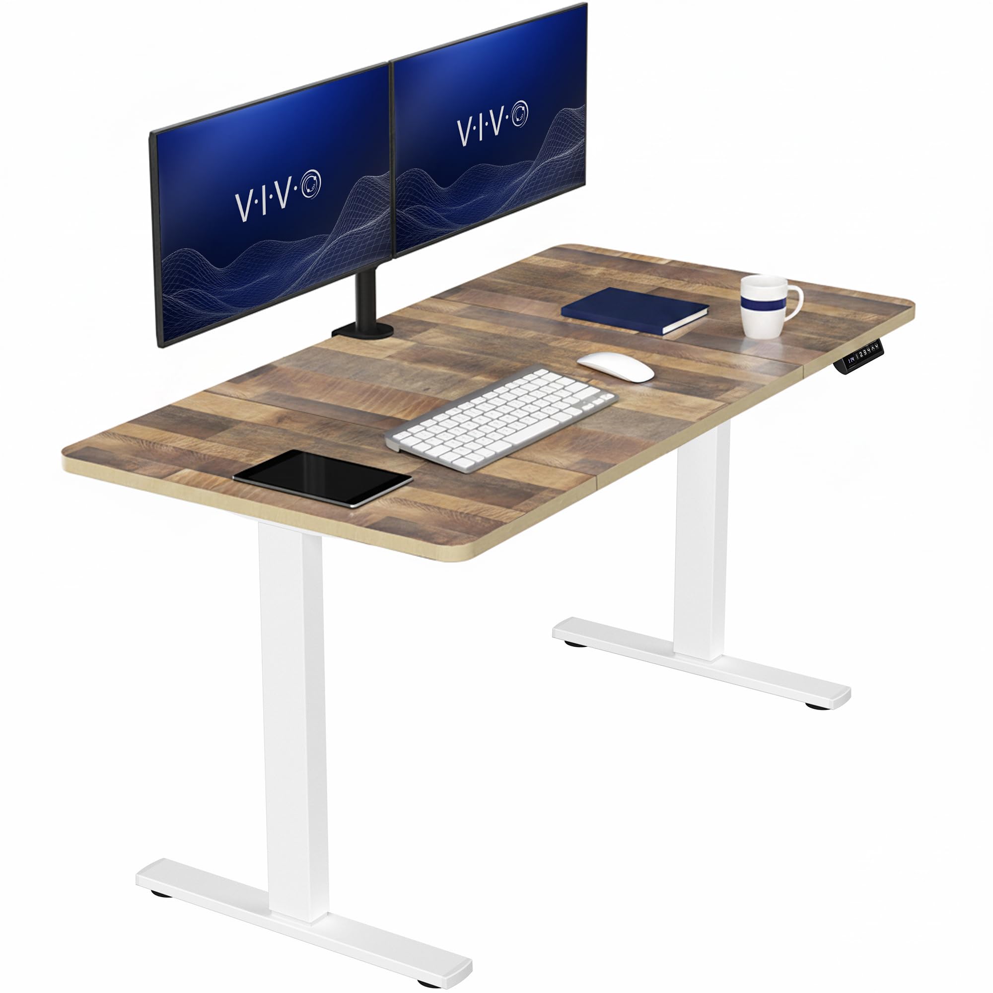 VIVO Electric Standing Desk Workstation, Memory Controller Height Adjustment, 1B Series