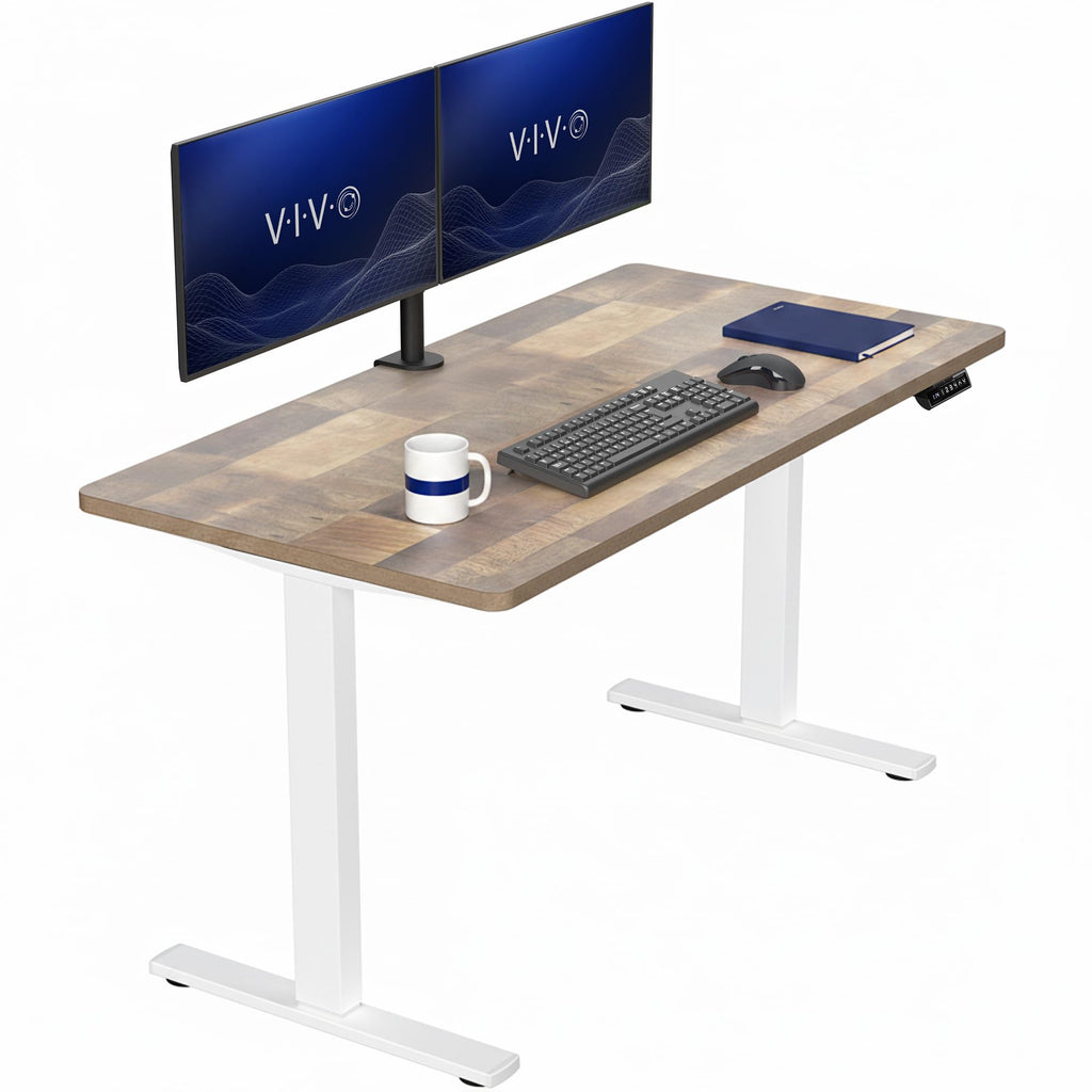 VIVO Electric Standing Desk Workstation, Memory Controller Height Adjustment, 1B Series