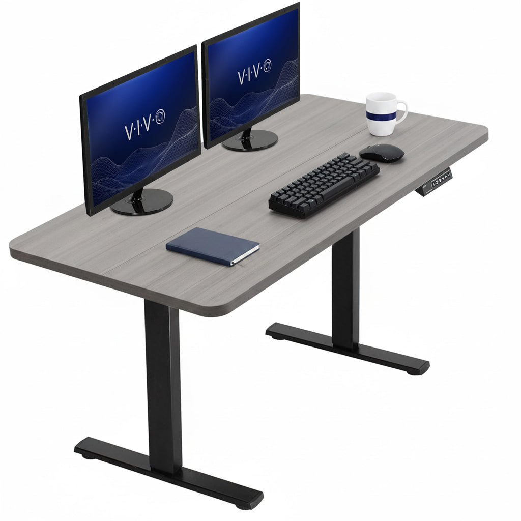 VIVO Electric Standing Desk Workstation, Memory Controller Height Adjustment, 1B Series