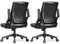 GTPLAYER Ergonomic Office Chair with Flip-up Armrests Executive Computer Chair for Home Office, Breathable Mesh & Adaptive Lumbar Support