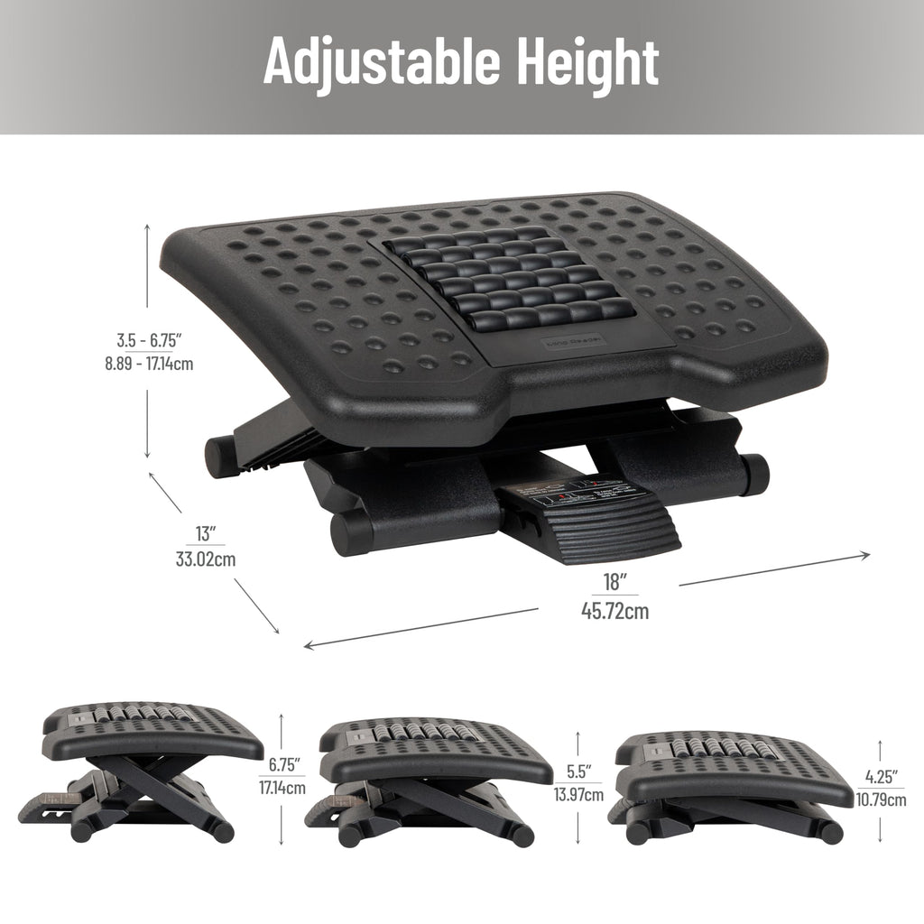 Mind Reader Foot Rest, Foot Stool, Under Desk at Work, Ergonomic