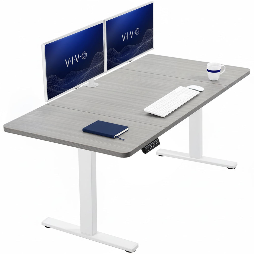 VIVO Electric Standing Desk Workstation, Memory Controller Height Adjustment, 1B Series
